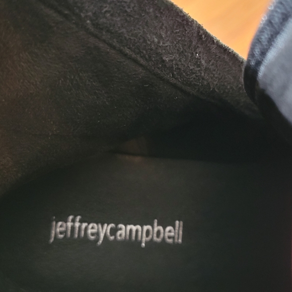 JeffreyCampbell Stylish Black Leather Studded Ankle Boots Size 10 - Picture 9 of 12